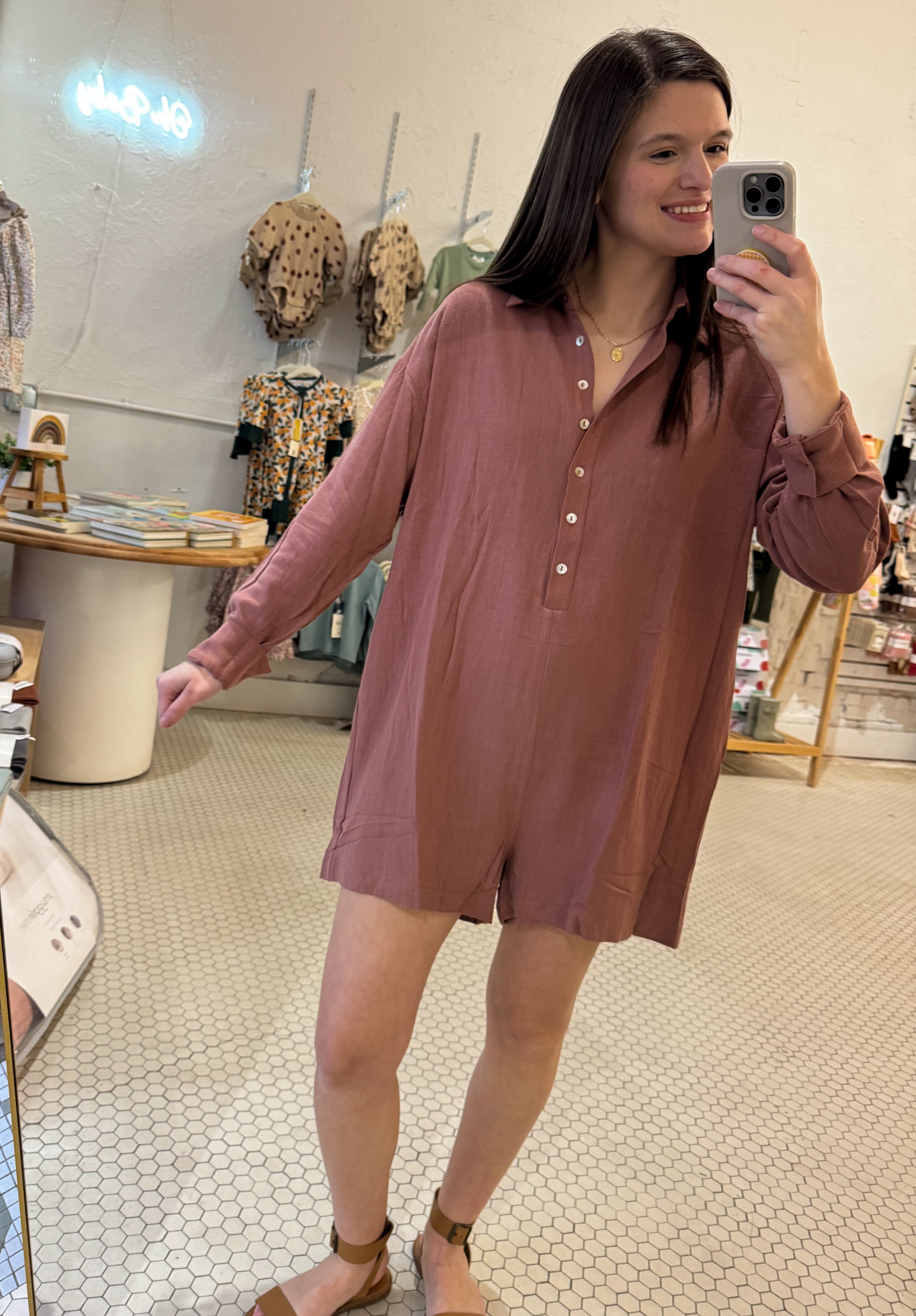Brick Romper (Lined)
