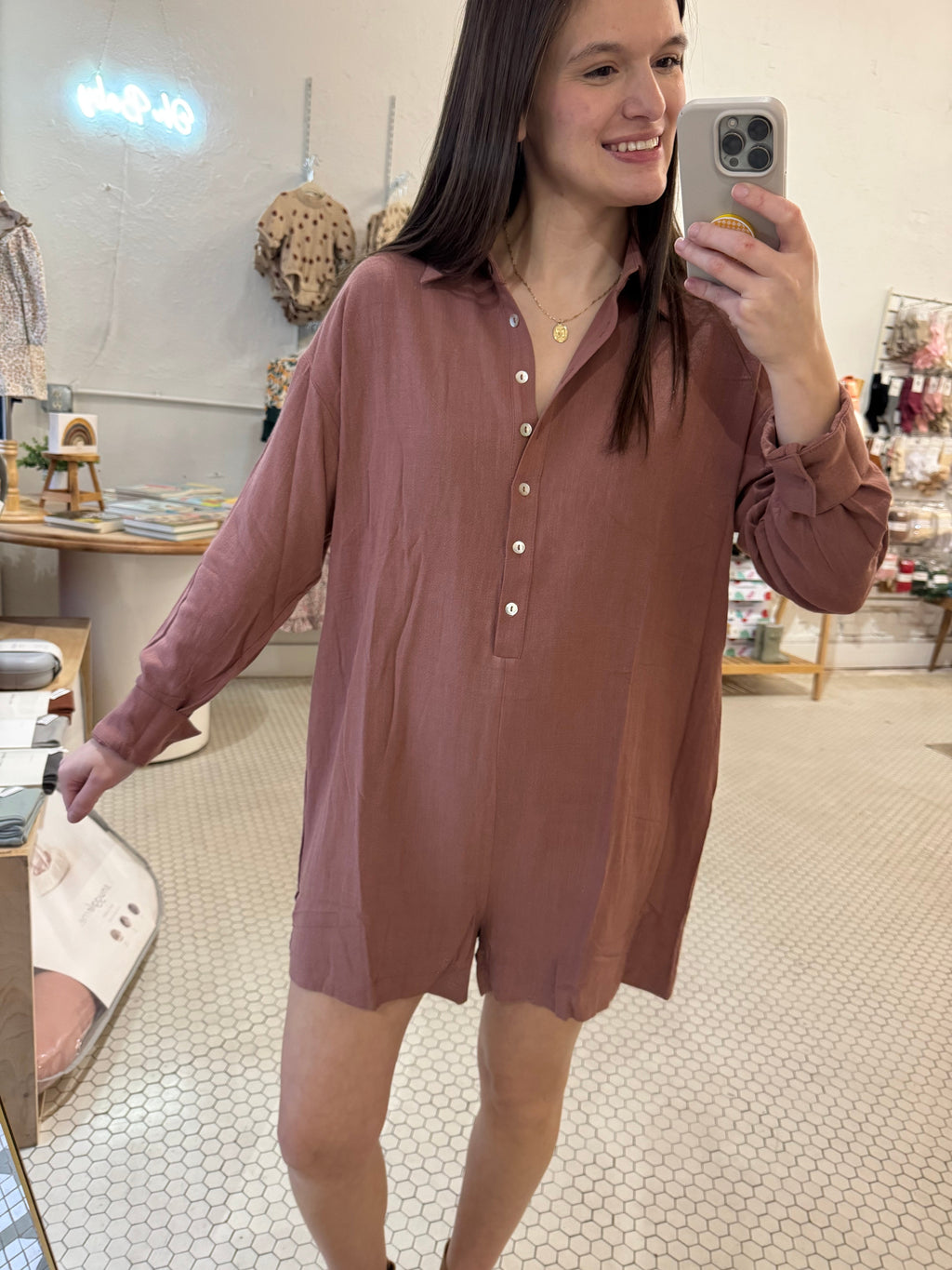 Brick Romper (Lined)