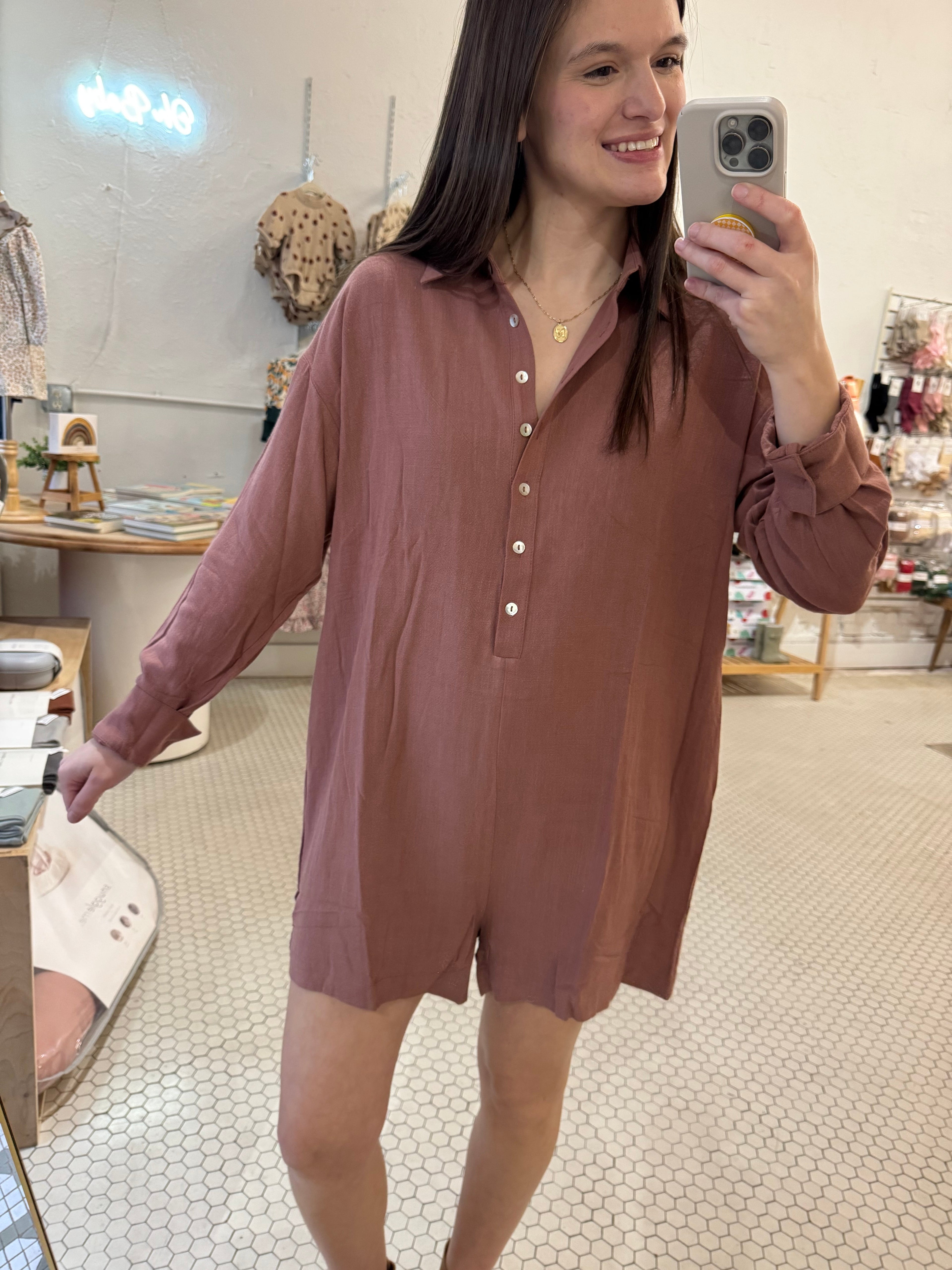 Brick Romper (Lined)