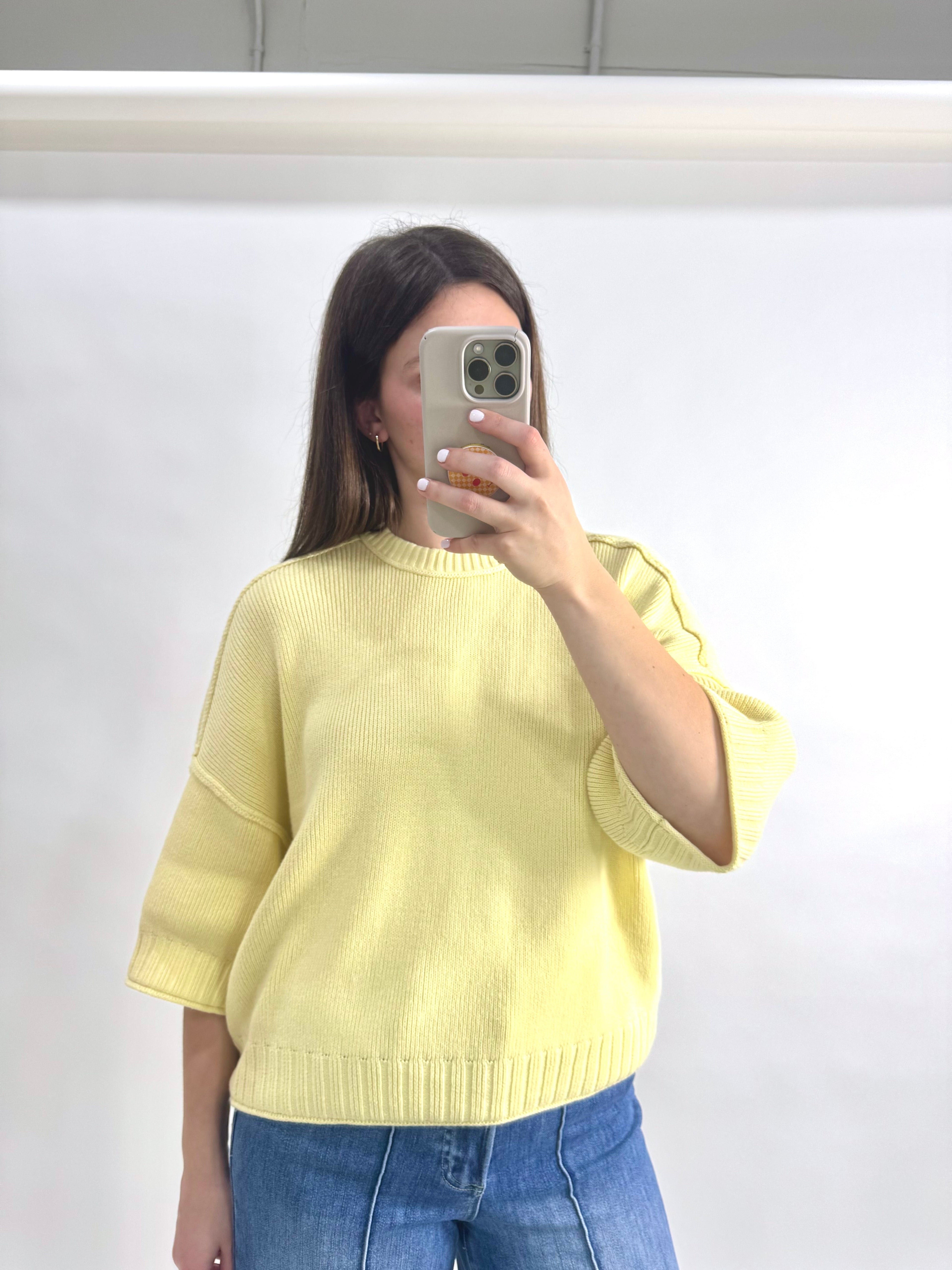 Knit Butter Yellow Top