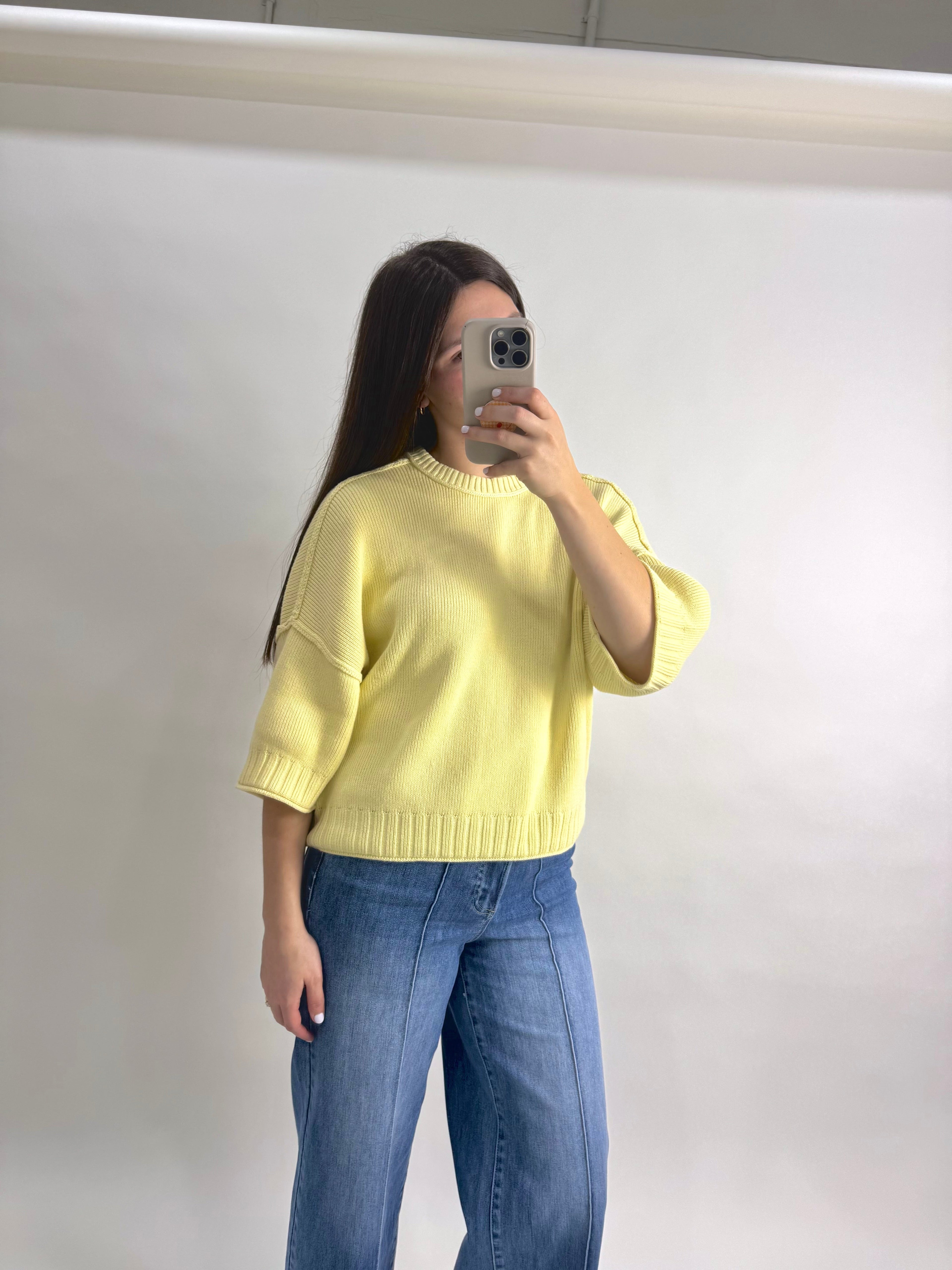 Knit Butter Yellow Top