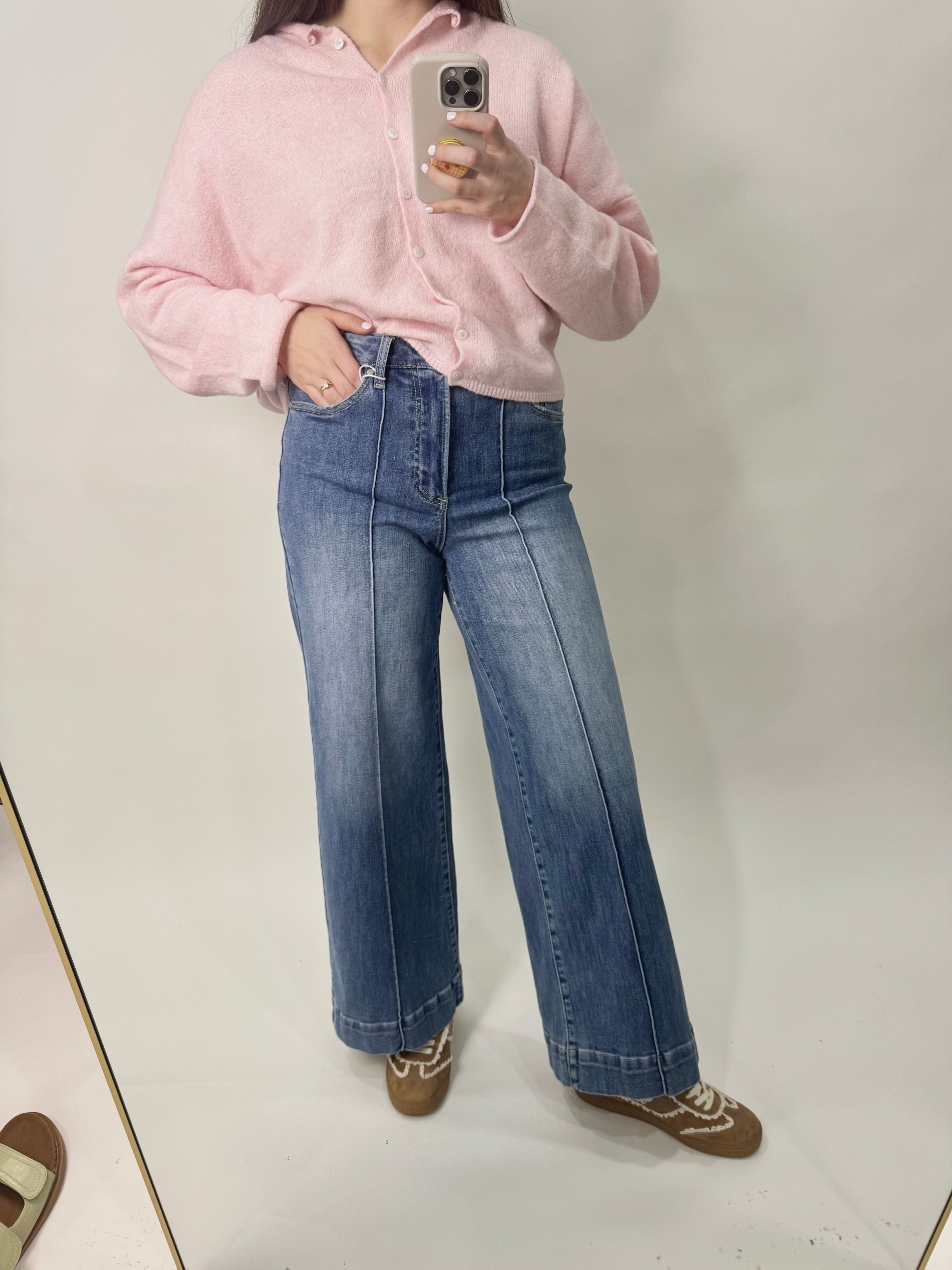 High Rise Wide Leg Jean