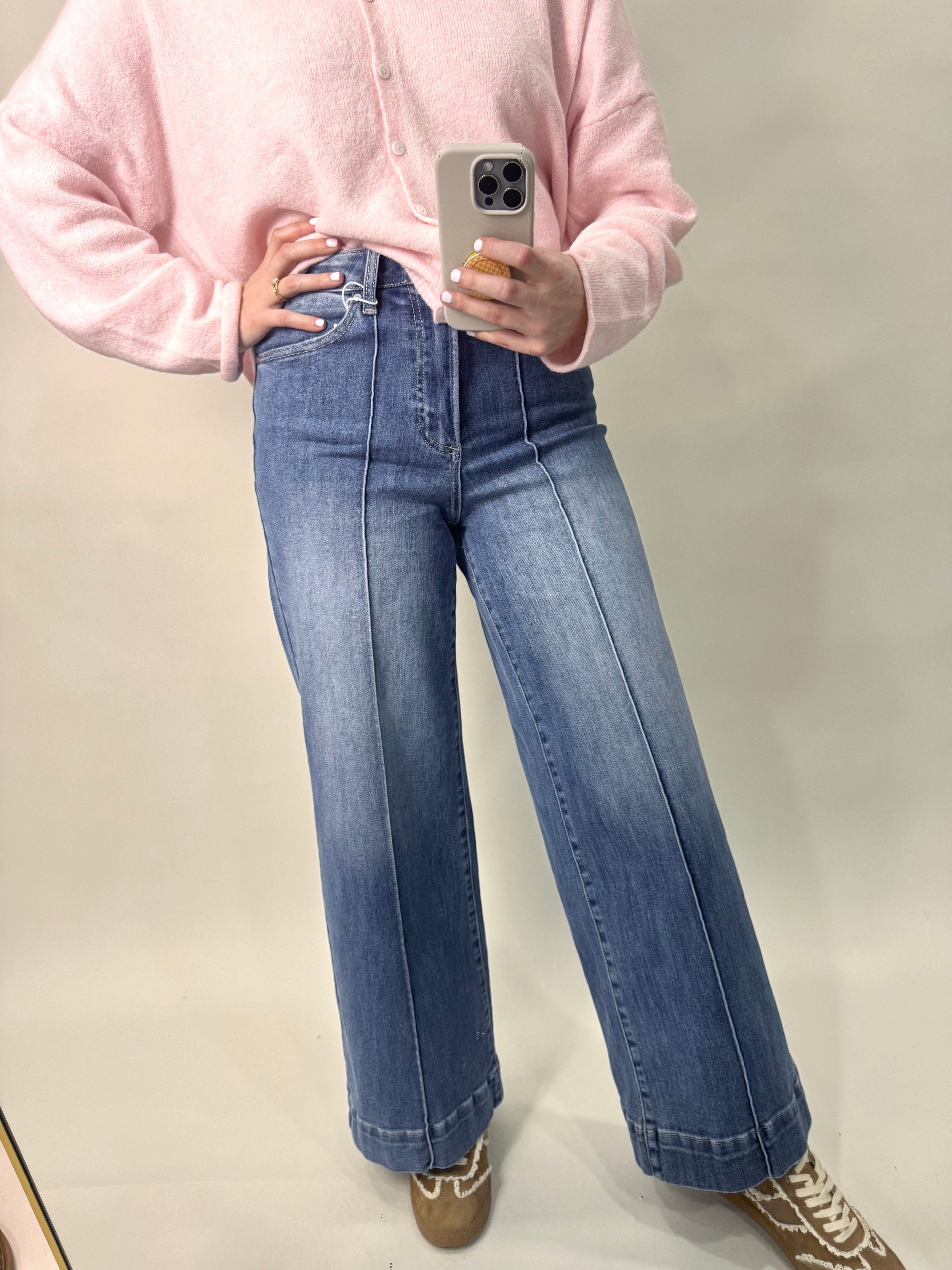 High Rise Wide Leg Jean