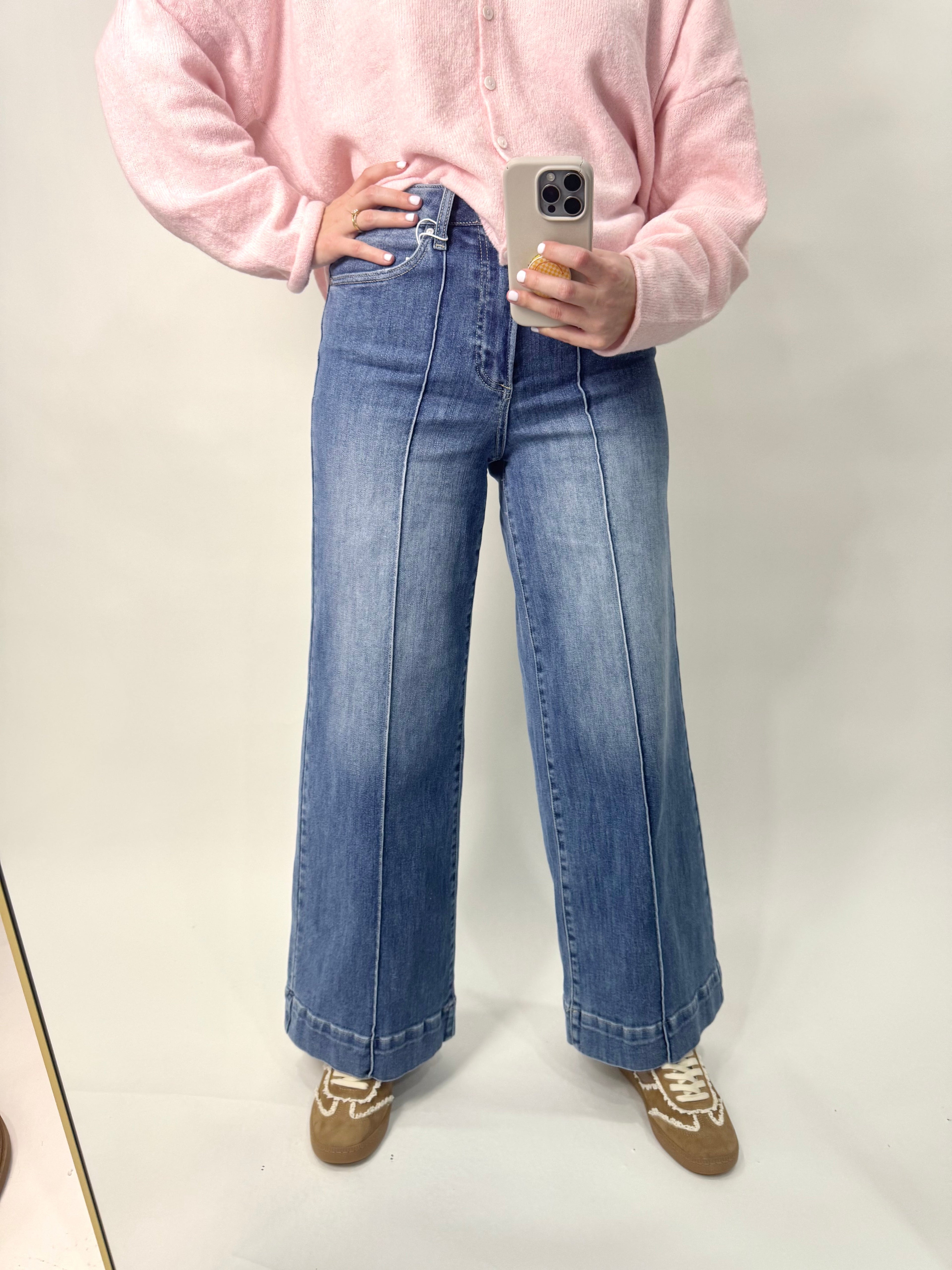 High Rise Wide Leg Jean