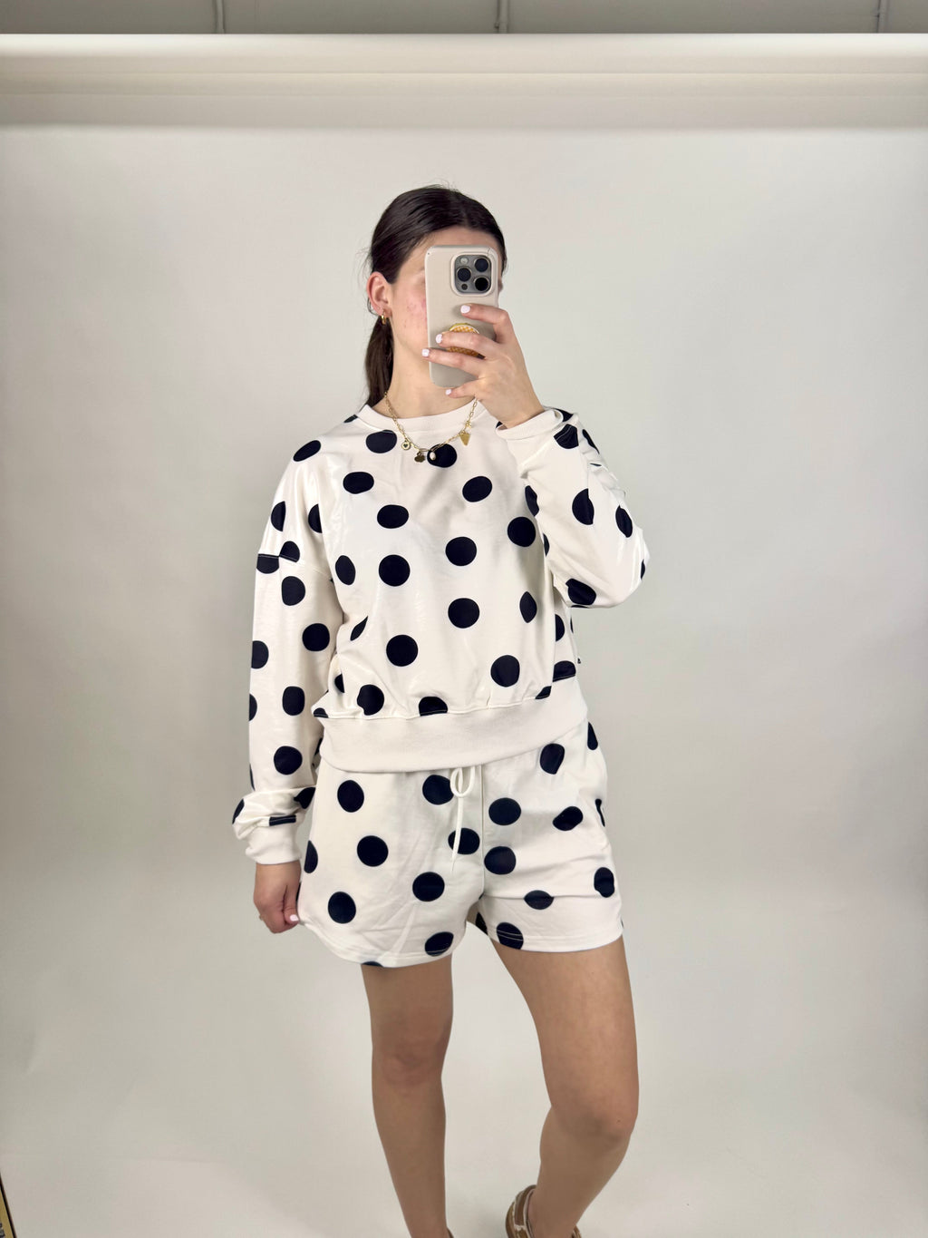 Polka Dot Set: Black and White