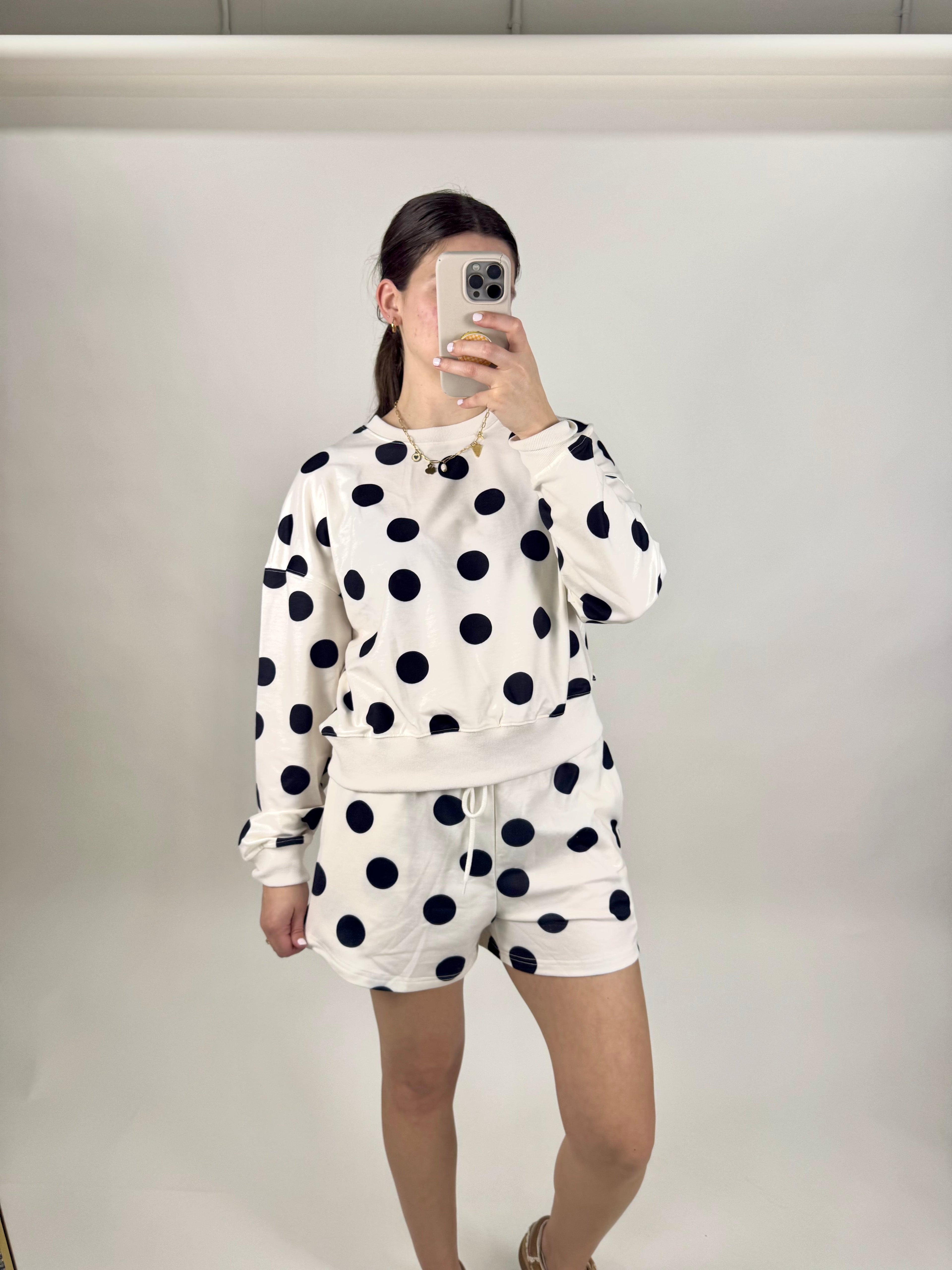 Polka Dot Set: Black and White