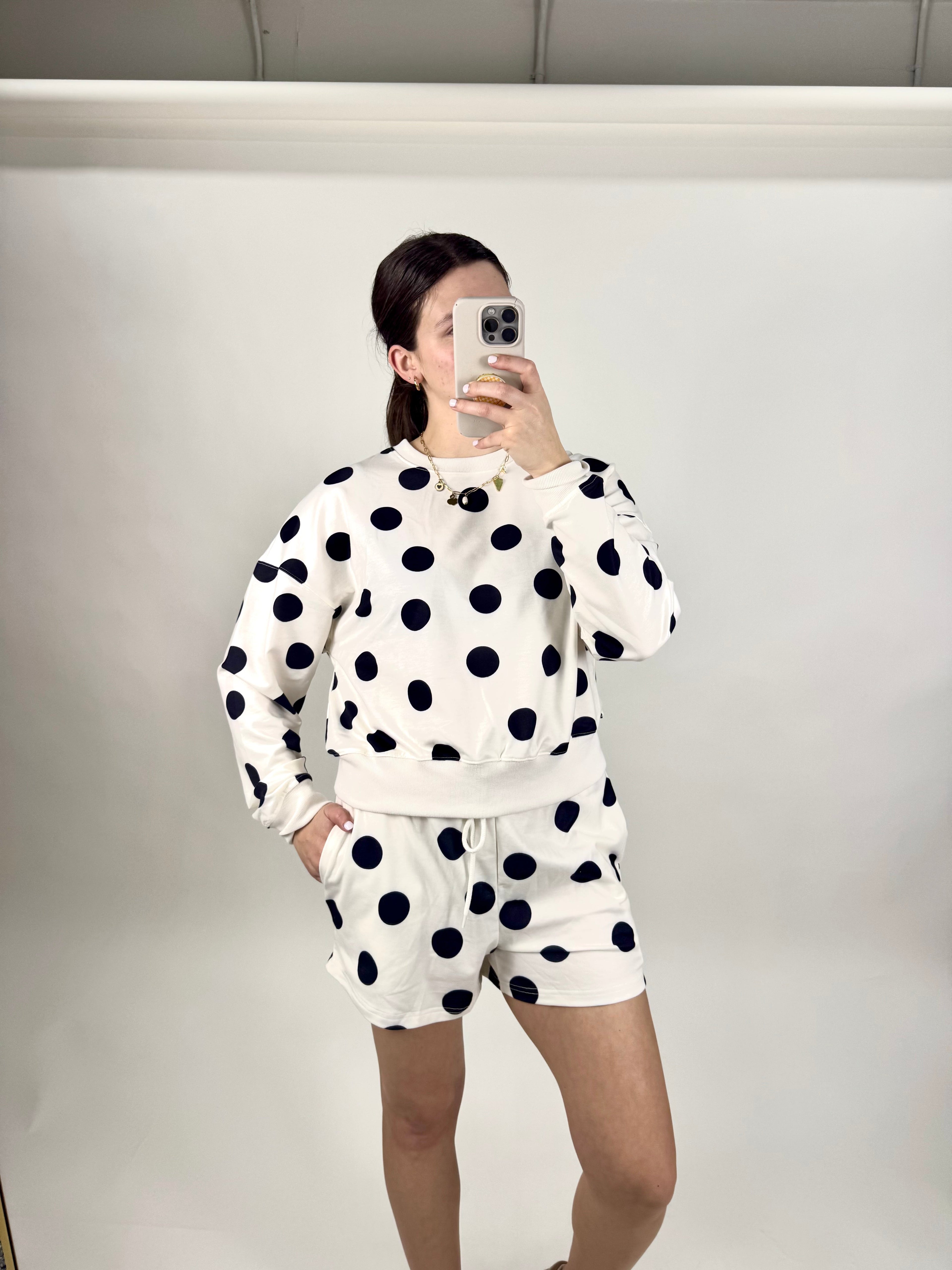 Polka Dot Set: Black and White