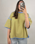 Retro Oversized Stripe Top