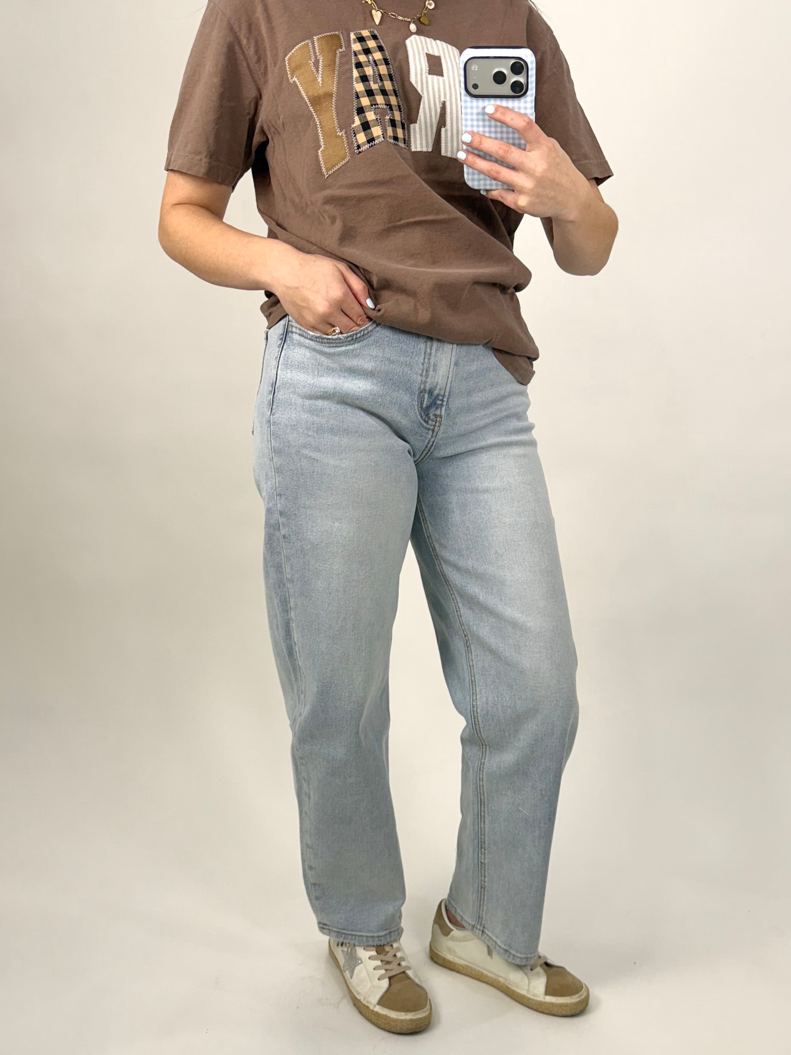 Light Washed High Rise Barrel