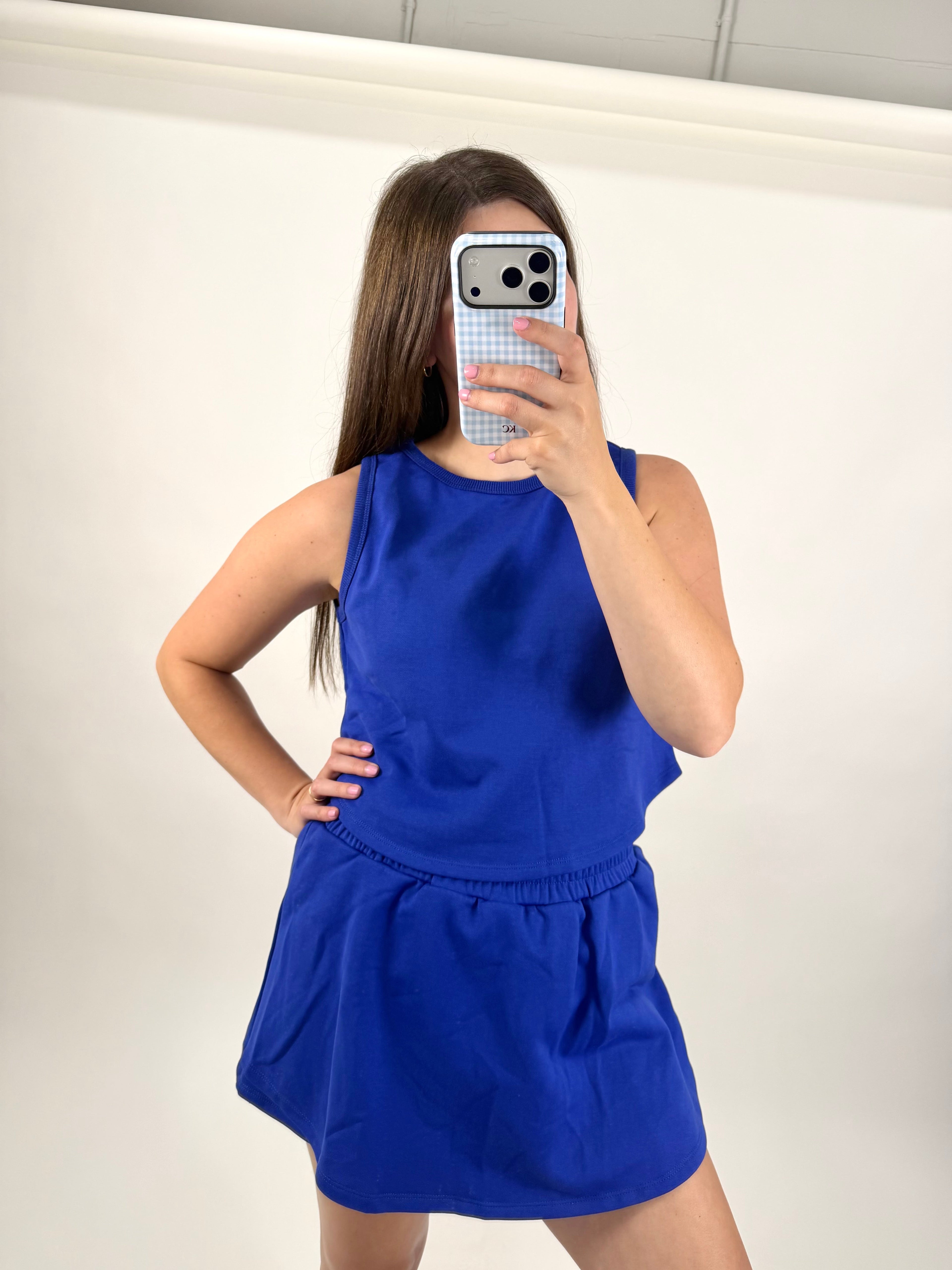 Sally Skort Set: Cobalt