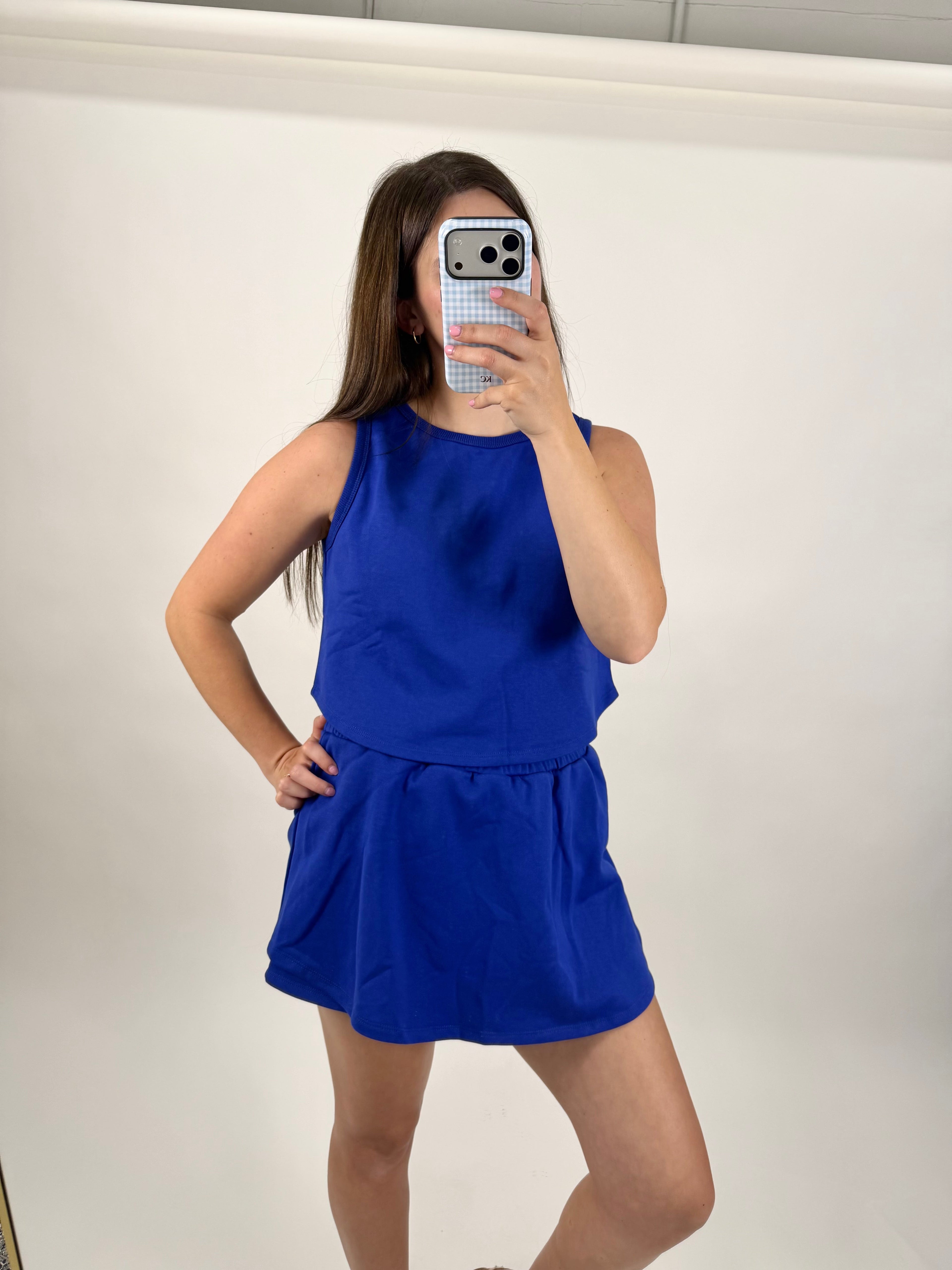 Sally Skort Set: Cobalt