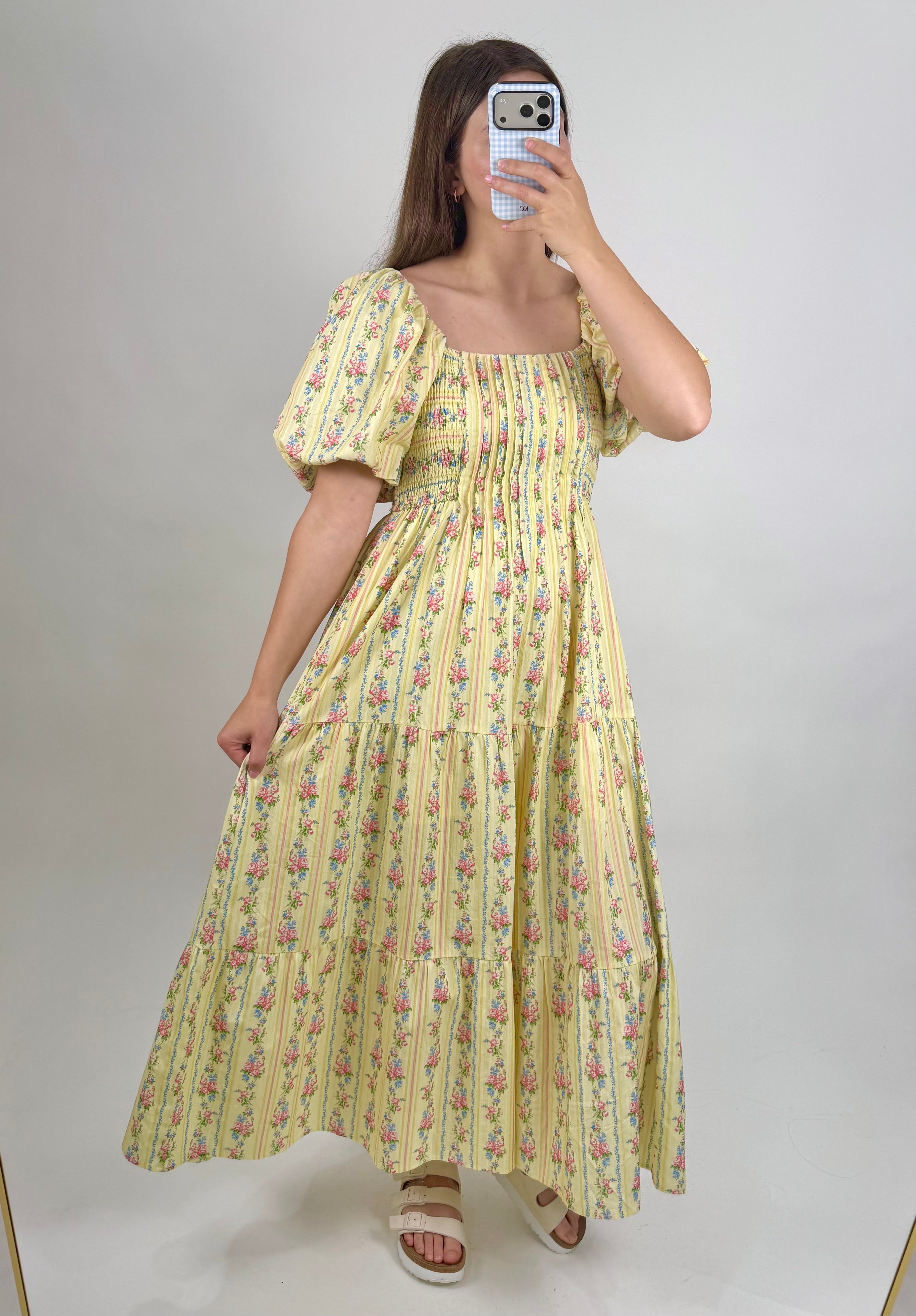 Sunny Garden Midi Dress
