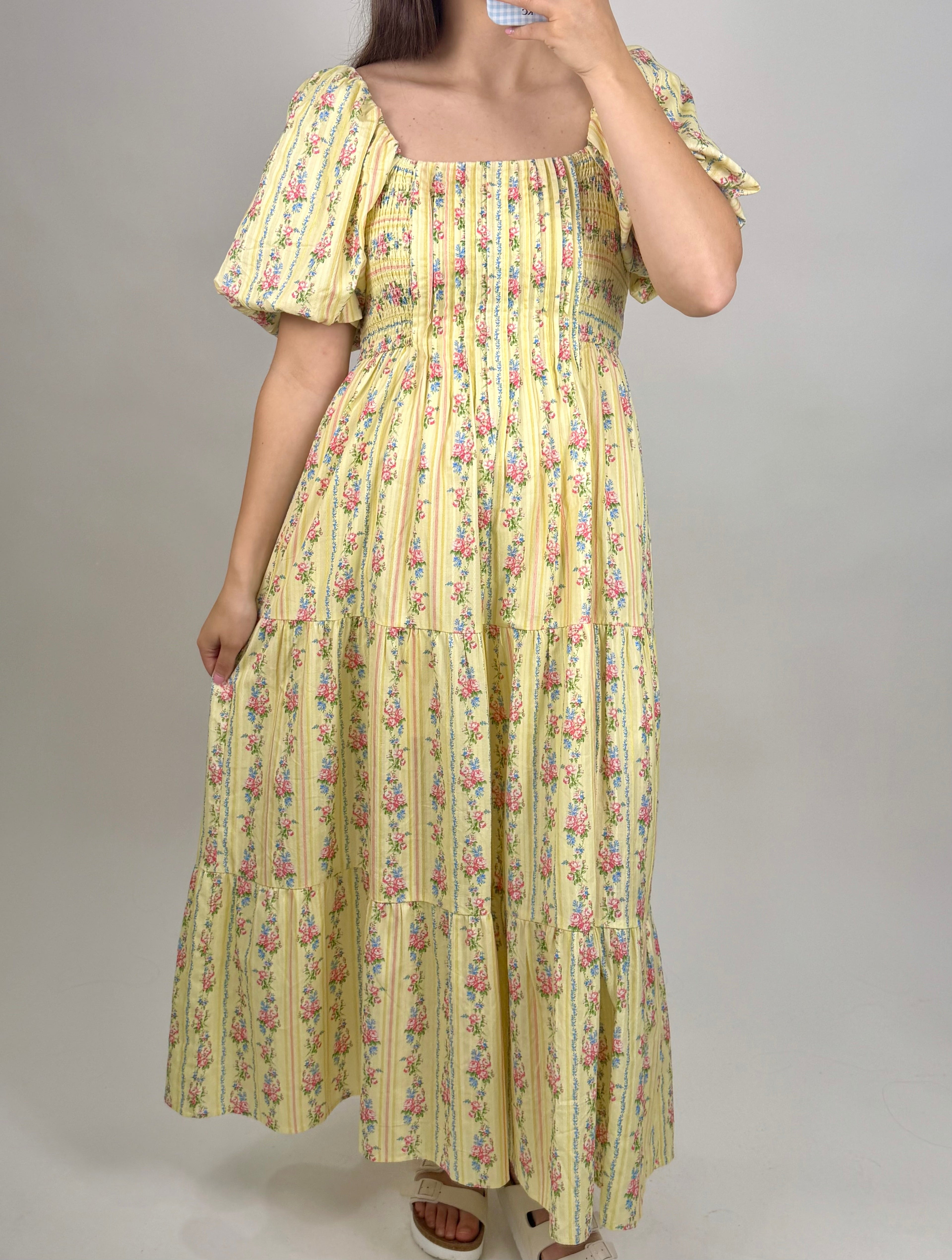 Sunny Garden Midi Dress