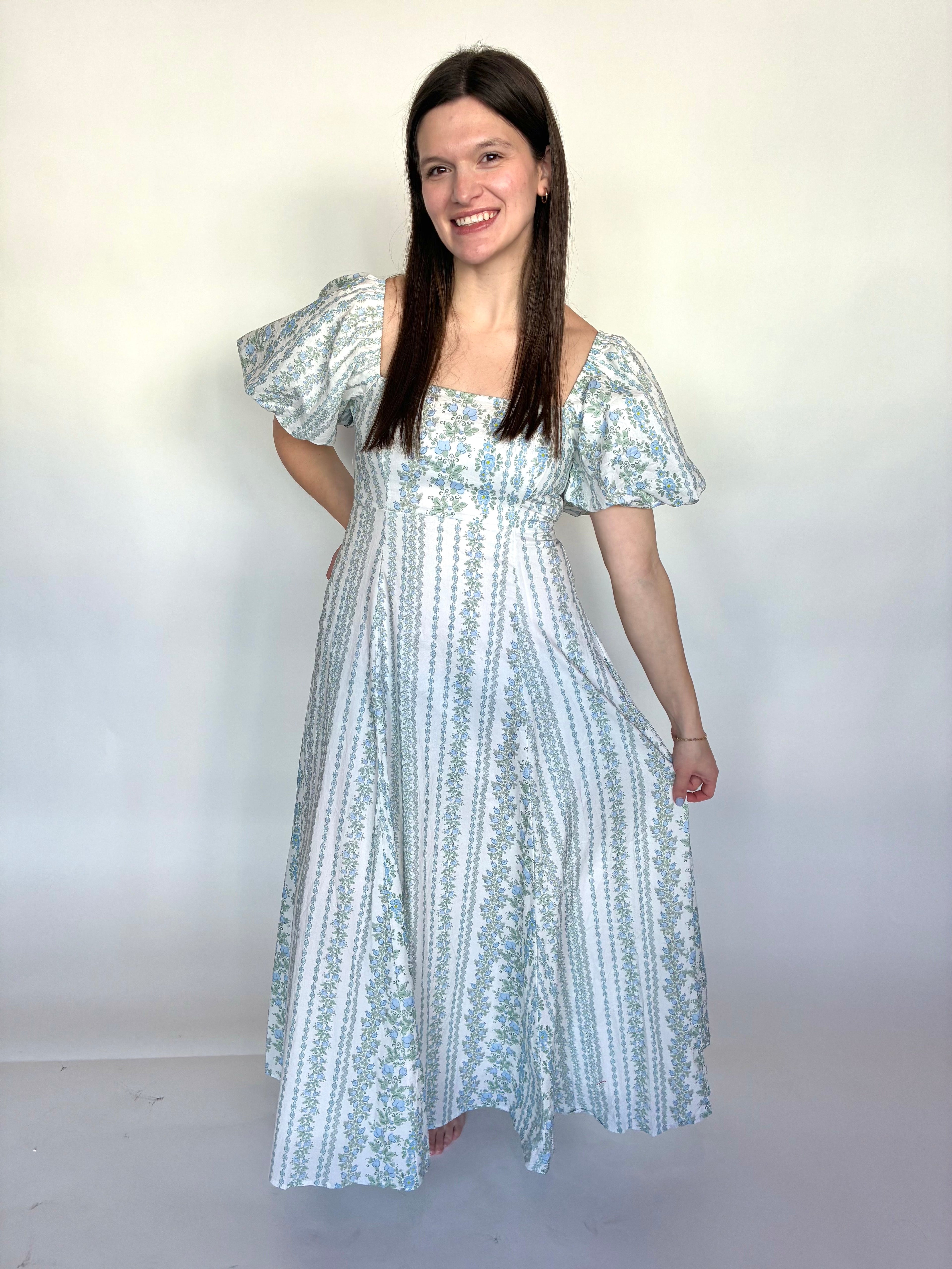 Something Blue Midi Dress