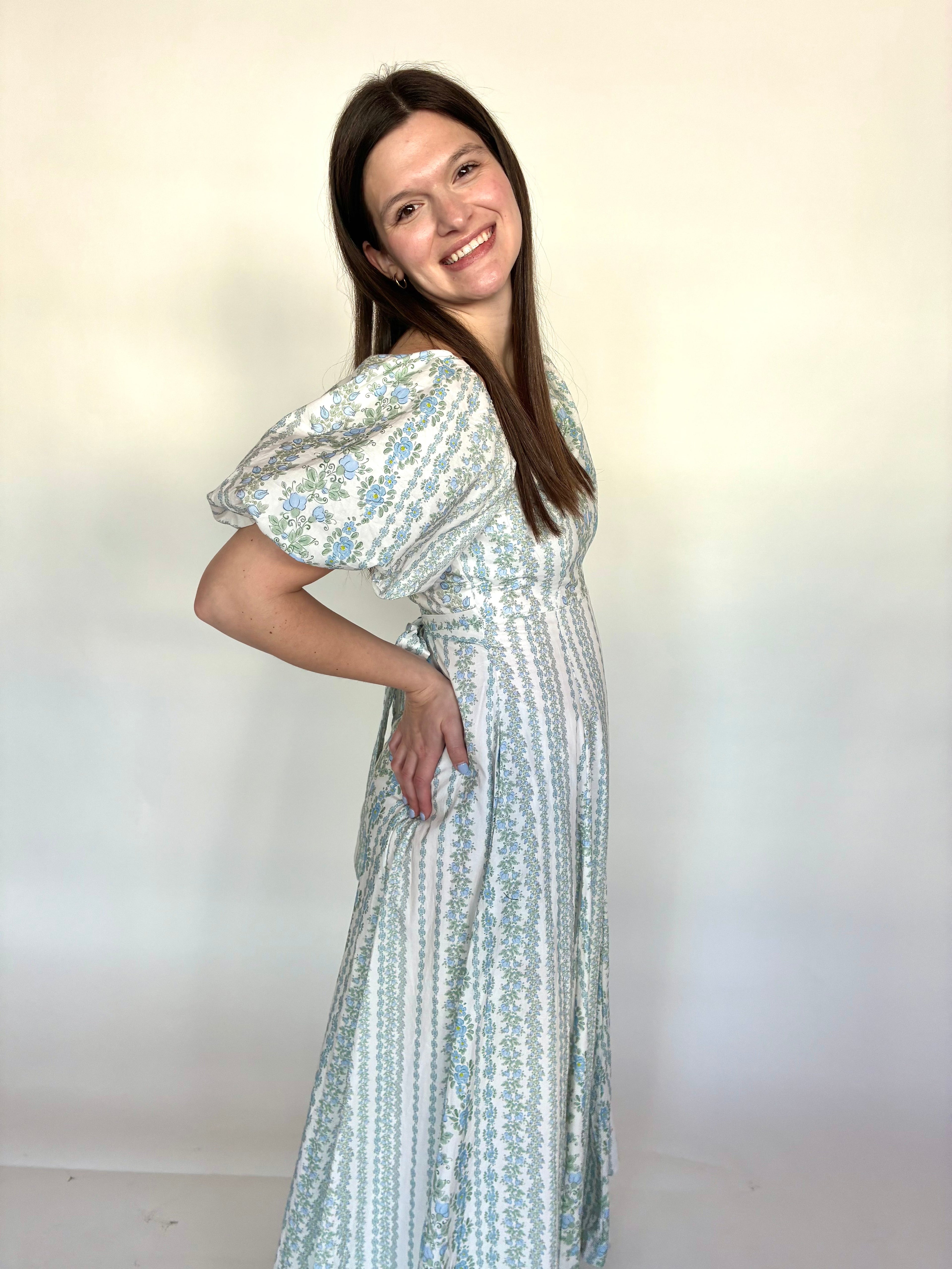 Something Blue Midi Dress